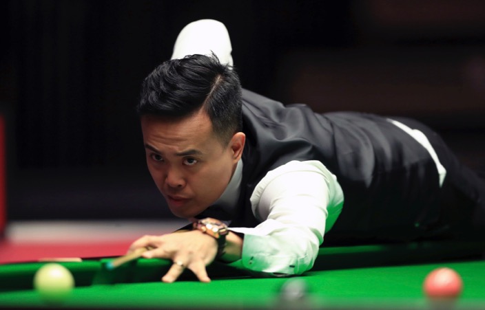 Marco Fu during his match against Mark Allen during day five of the Dafabet Masters at Alexandra Palace, London. PRESS ASSOCIATION Photo. Picture date: Thursday January 19, 2017. See PA story SNOOKER Masters. Photo credit should read: John Walton/PA Wire